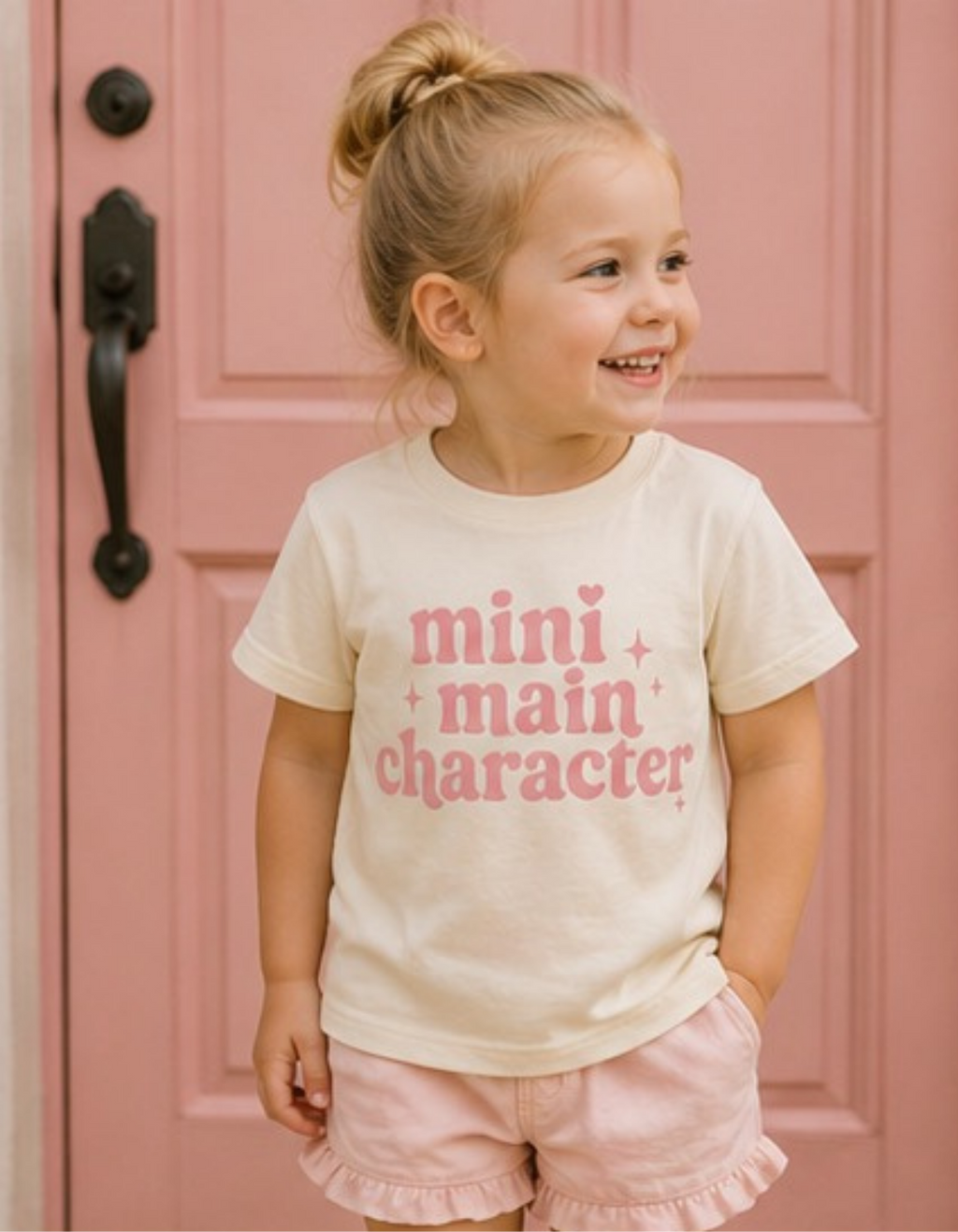 Mini Main Character Tee (Pink)
