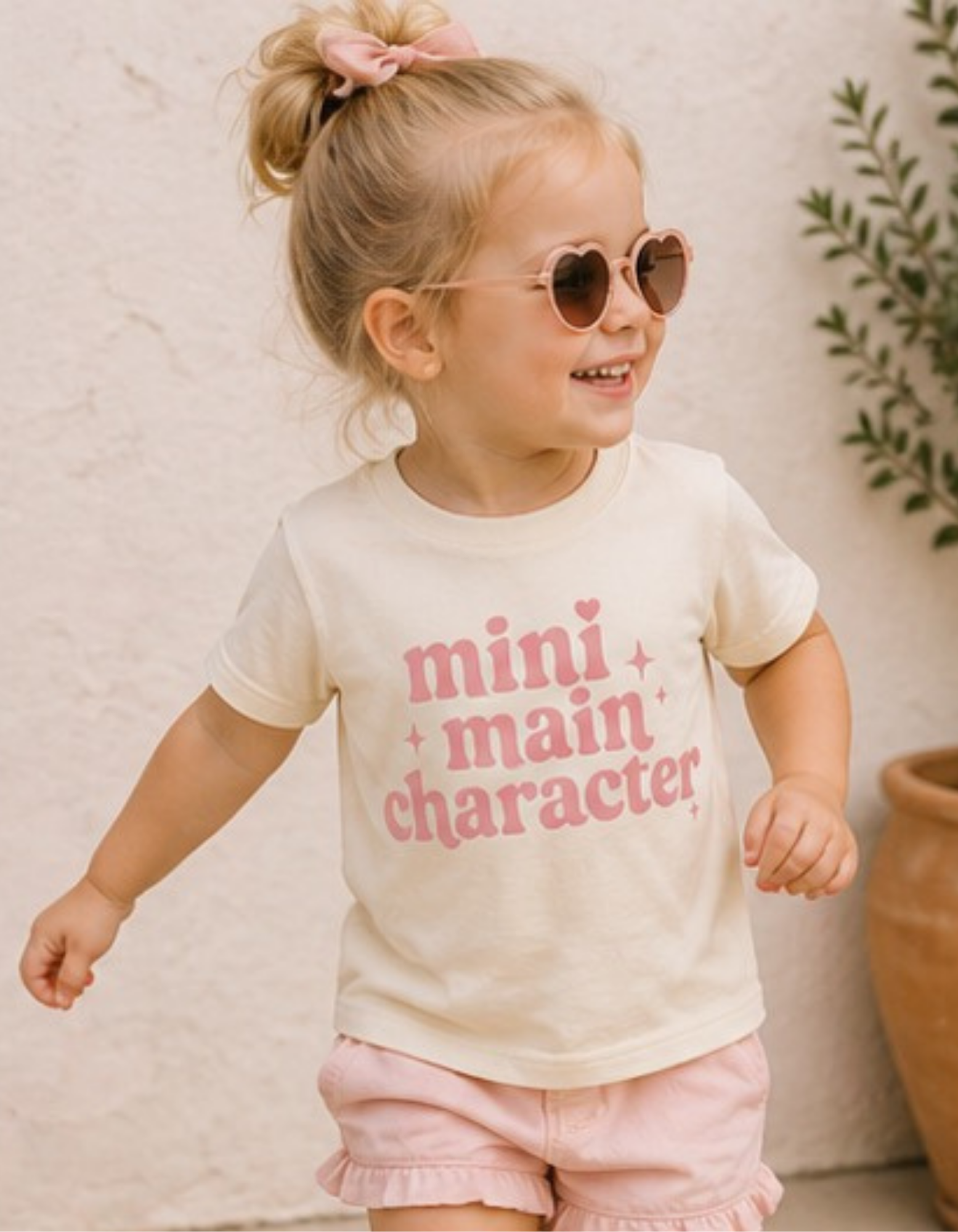Mini Main Character Tee (Pink)