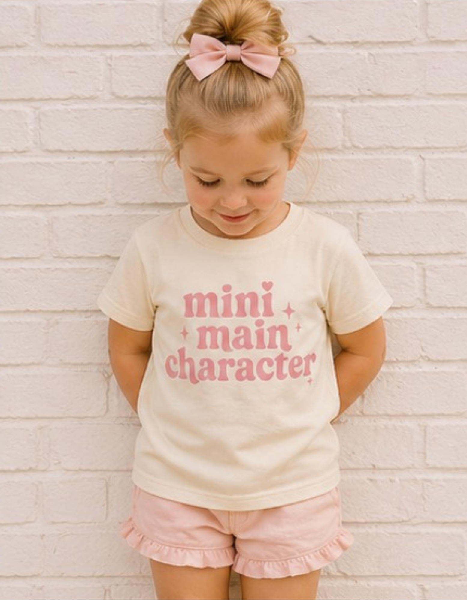 Mini Main Character Tee (Pink)