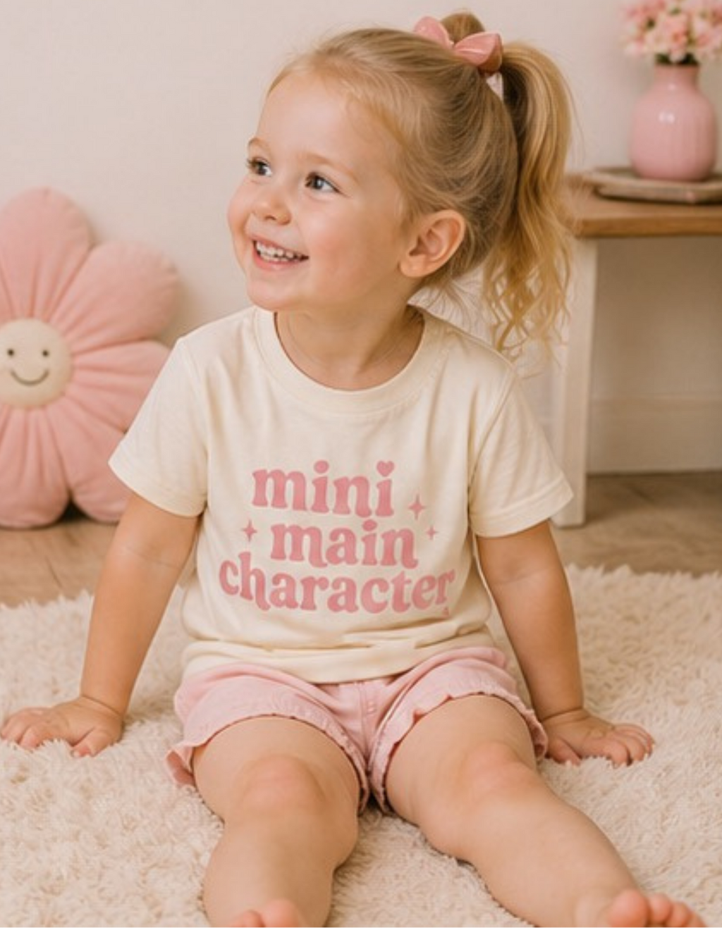 Mini Main Character Tee (Pink)