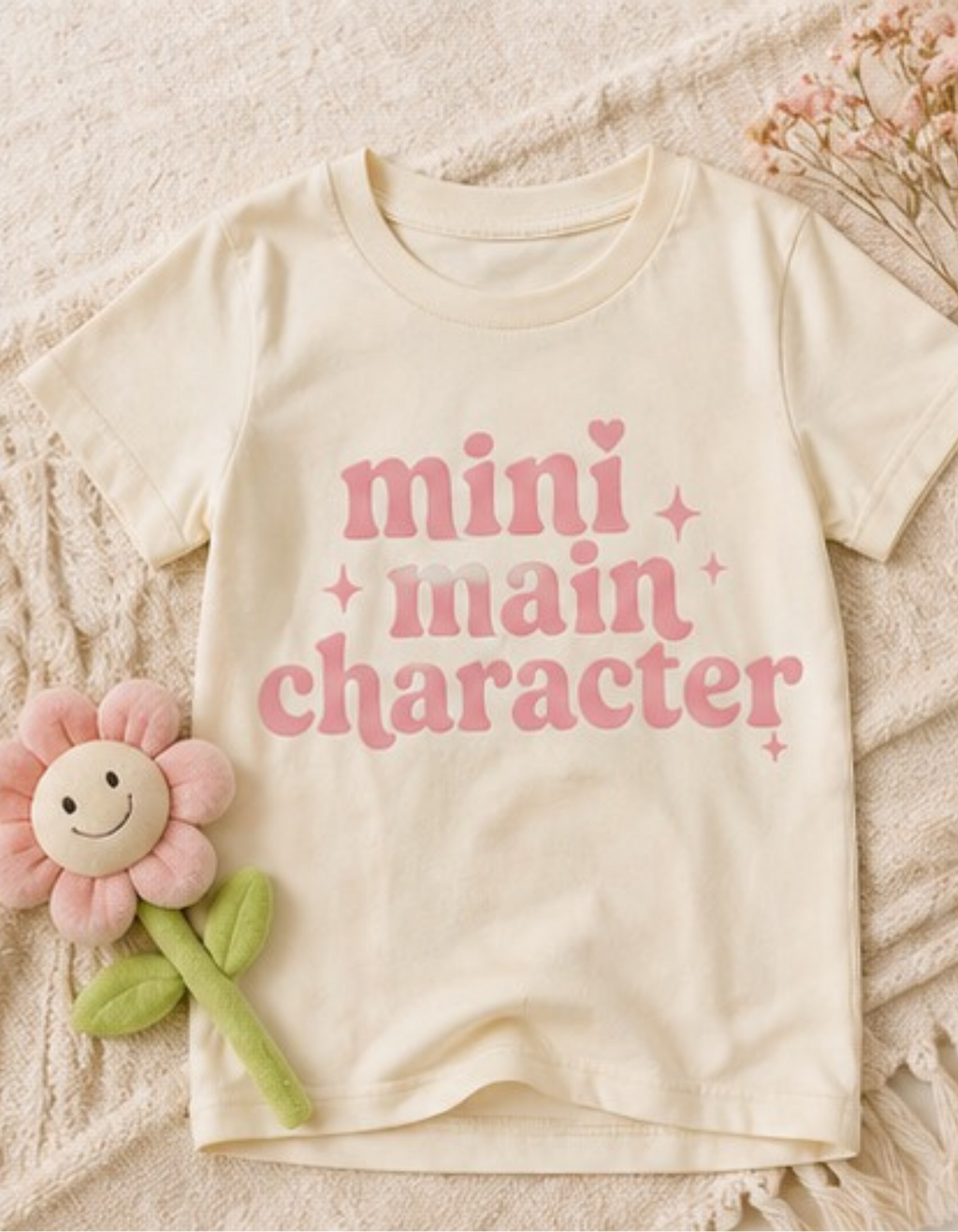 Mini Main Character Tee (Pink)