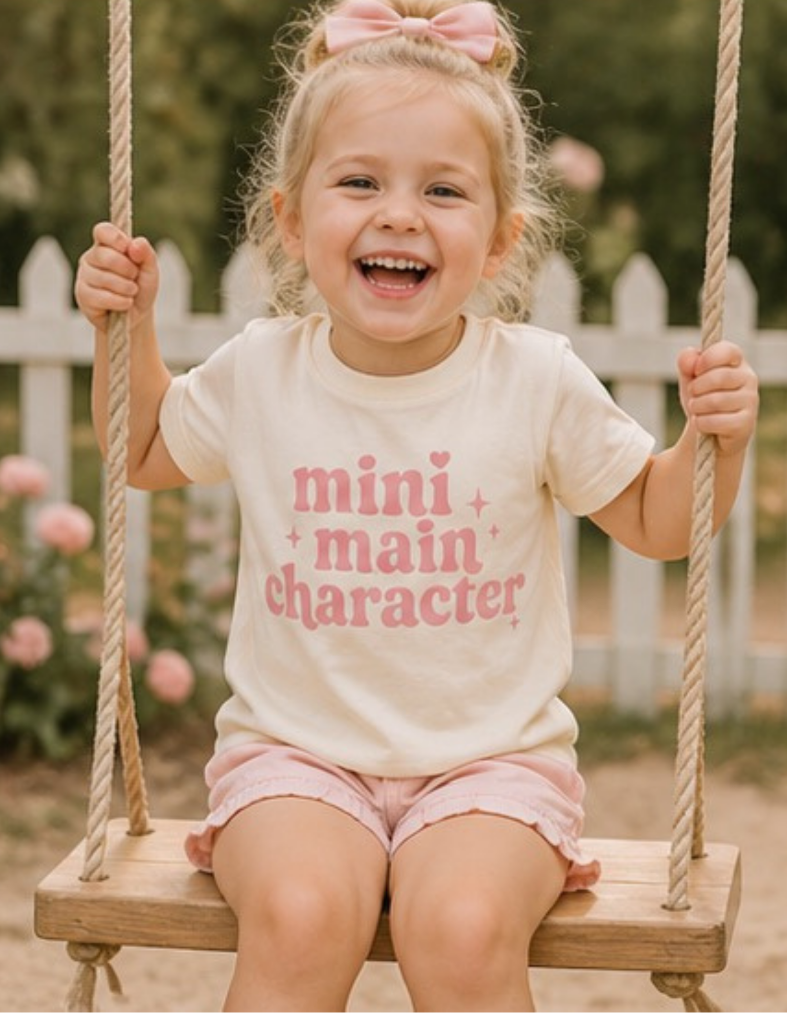 Mini Main Character Tee (Pink)