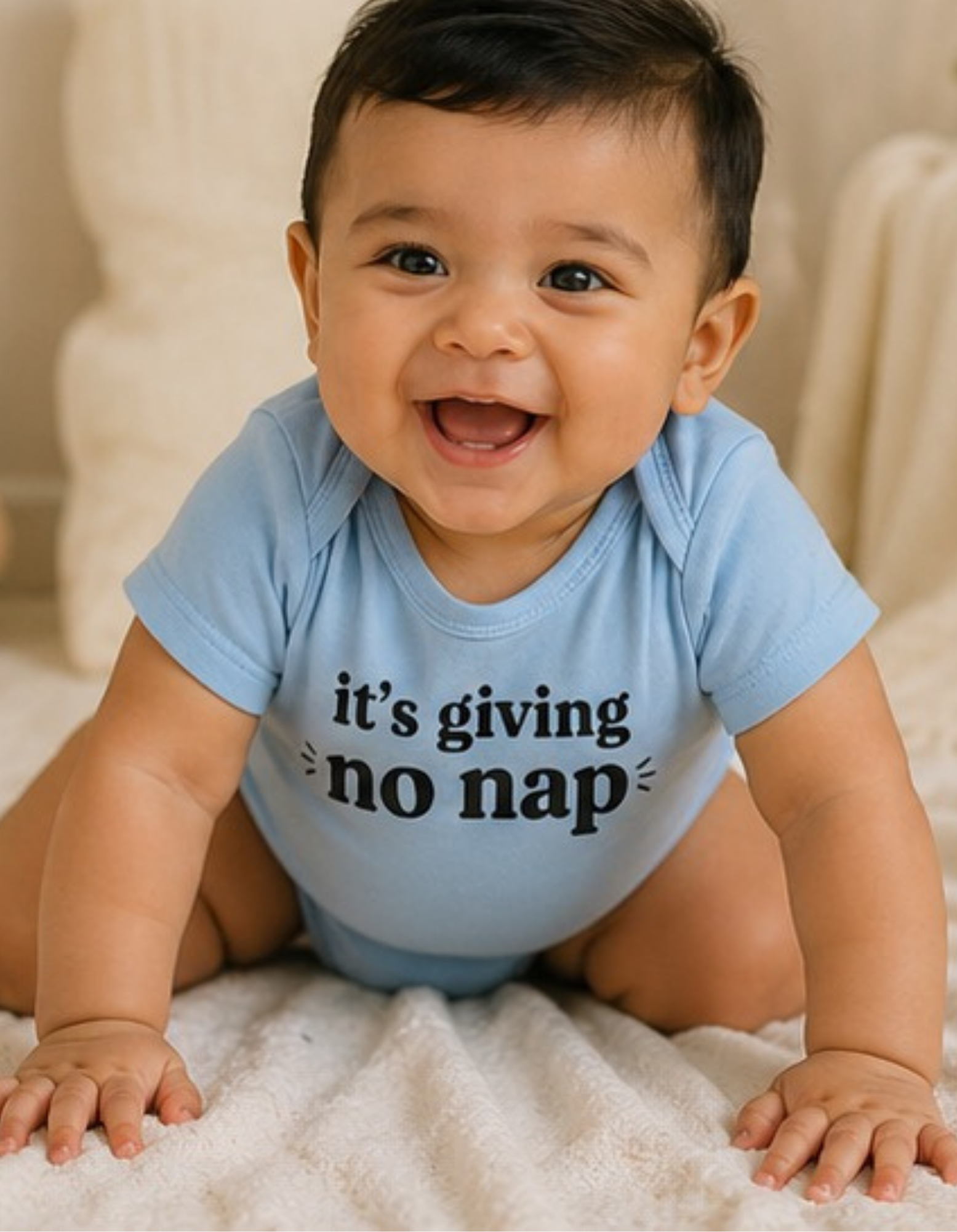 It's Giving No Nap Infant Bodysuit