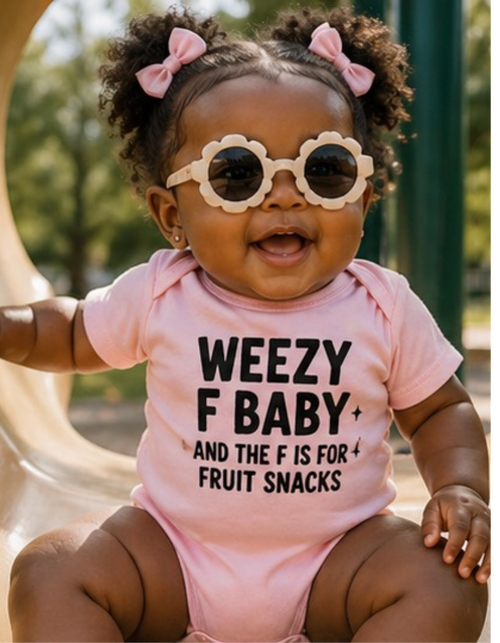 F Is For Fruit Snacks Infant Bodysuit