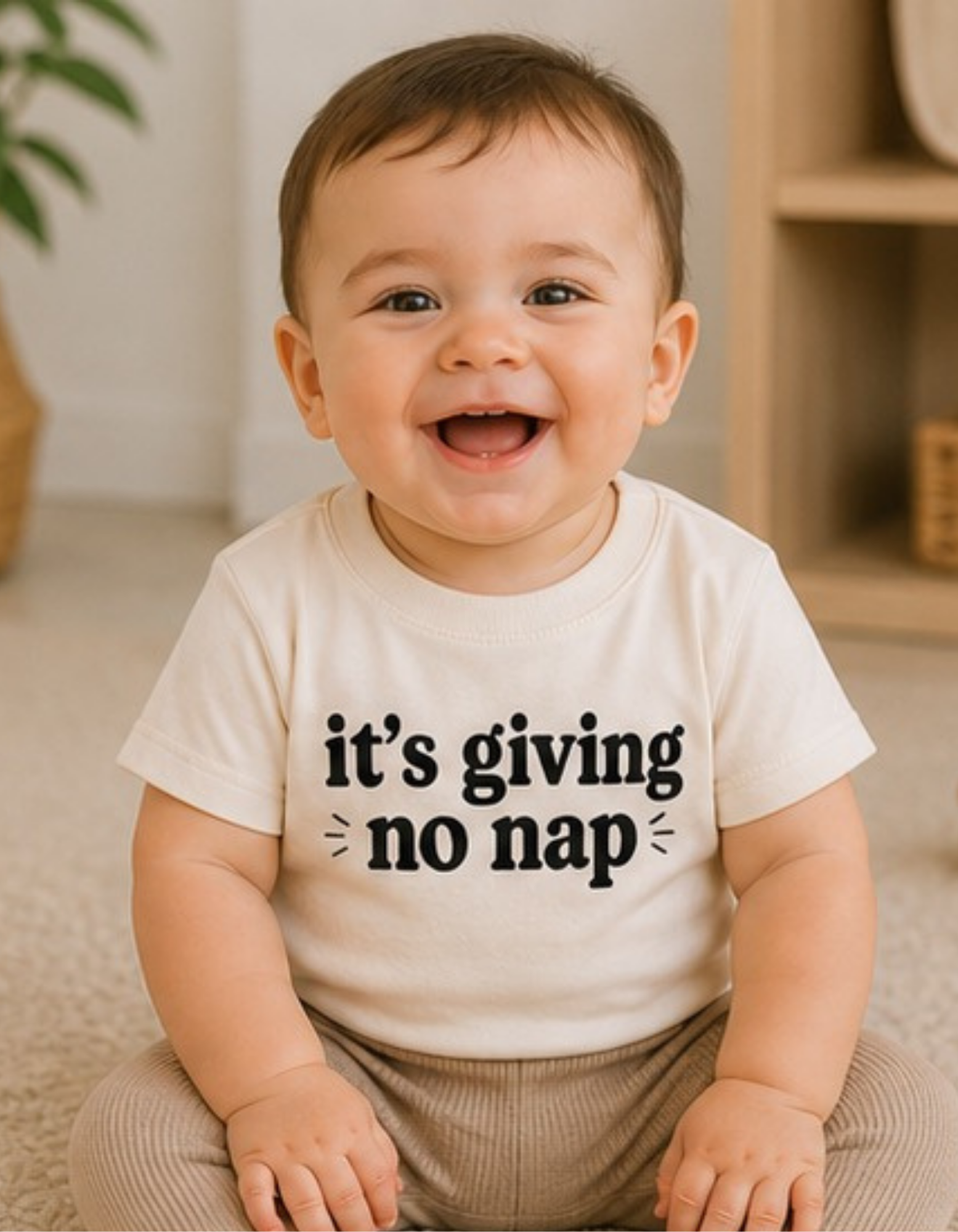 It's Giving No Nap Tee (Infant)