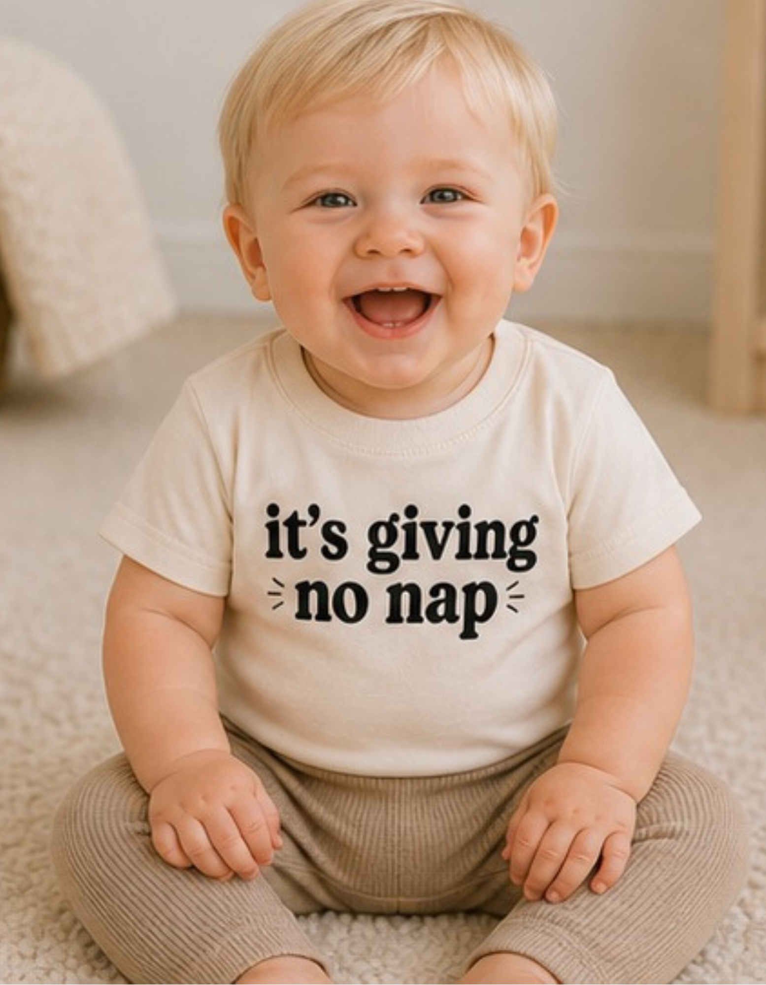 It's Giving No Nap Tee (Infant)